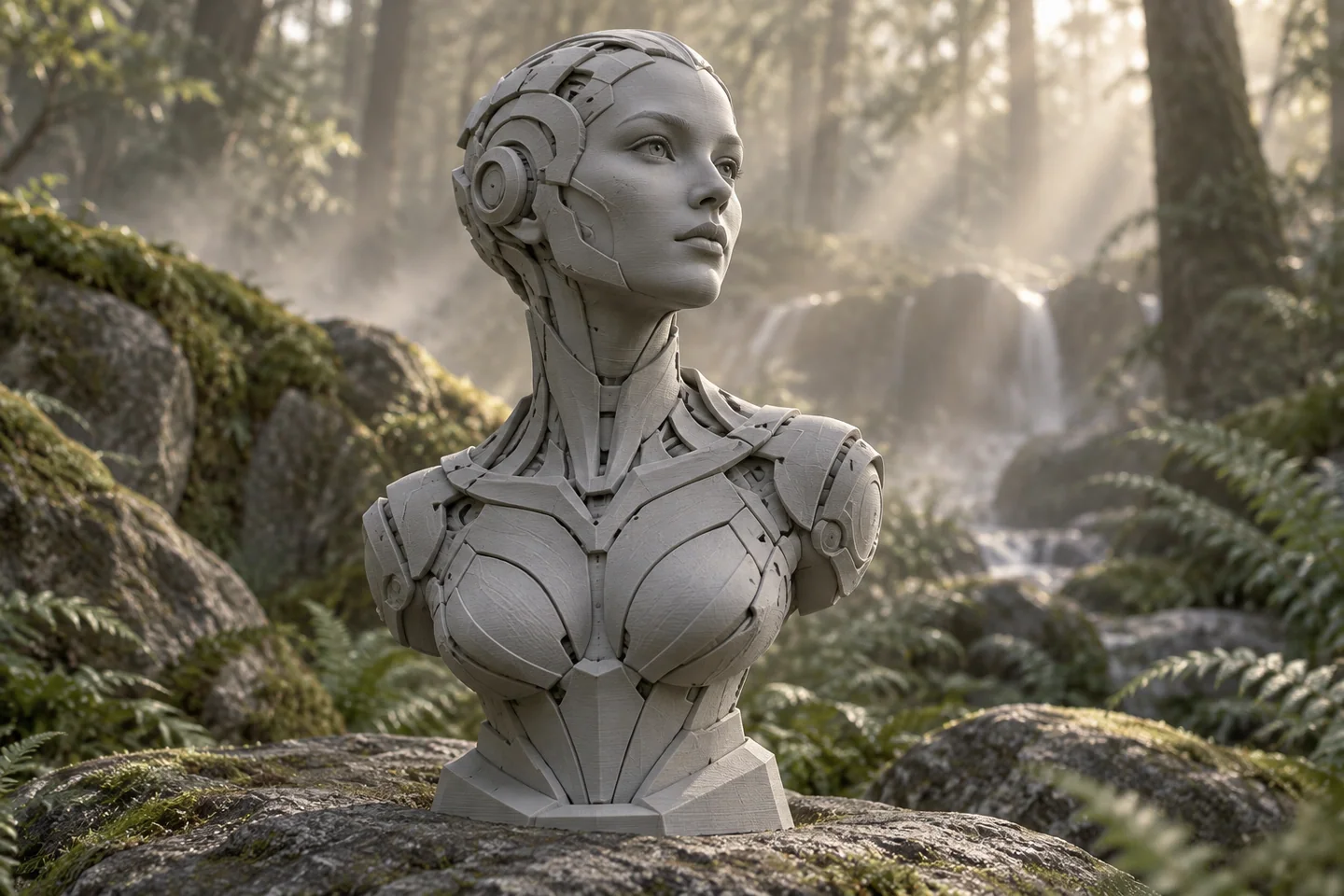 PrintAndroids: Android studies at the edge of art and science fiction. — AI-generated concept