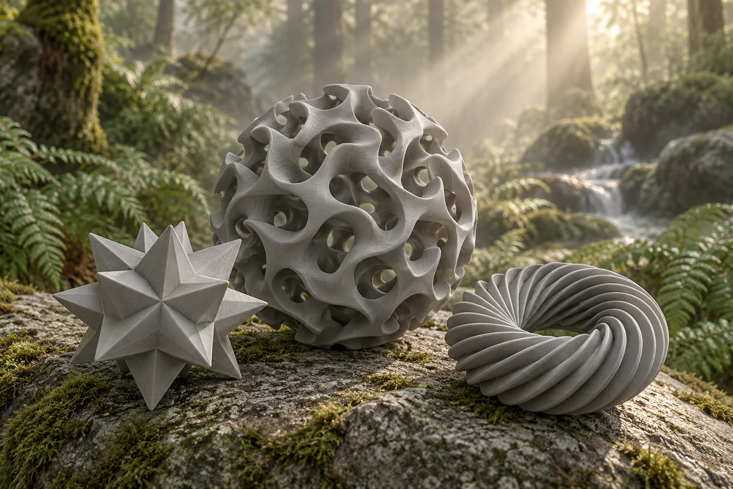 PrintAshapes: Pure geometry, made wonderfully tactile. — AI-generated concept